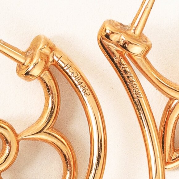 Louis Vuitton LV Twiggy Gold-Tone Monogram Earrings - Picture 3 of 3